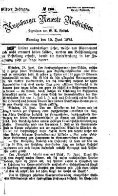 Augsburger neueste Nachrichten Sonntag 30. Juni 1872