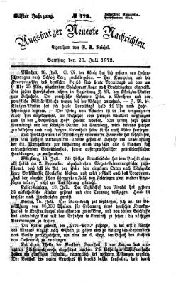 Augsburger neueste Nachrichten Samstag 20. Juli 1872