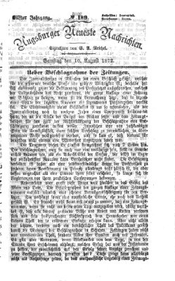 Augsburger neueste Nachrichten Samstag 10. August 1872