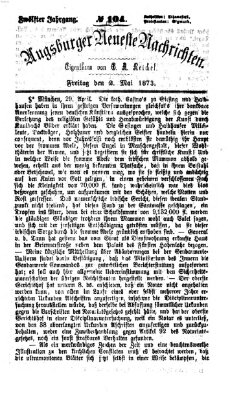 Augsburger neueste Nachrichten Freitag 2. Mai 1873