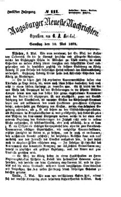 Augsburger neueste Nachrichten Samstag 10. Mai 1873