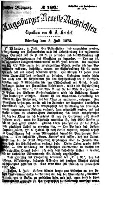 Augsburger neueste Nachrichten Dienstag 8. Juli 1873