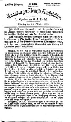 Augsburger neueste Nachrichten Dienstag 28. Oktober 1873