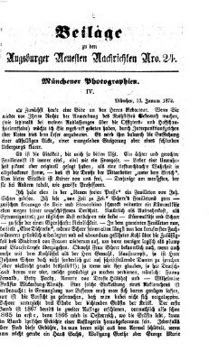 Augsburger neueste Nachrichten Dienstag 28. Januar 1873