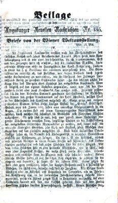 Augsburger neueste Nachrichten Samstag 7. Juni 1873