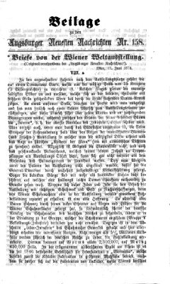 Augsburger neueste Nachrichten Samstag 5. Juli 1873