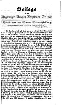 Augsburger neueste Nachrichten Freitag 18. Juli 1873