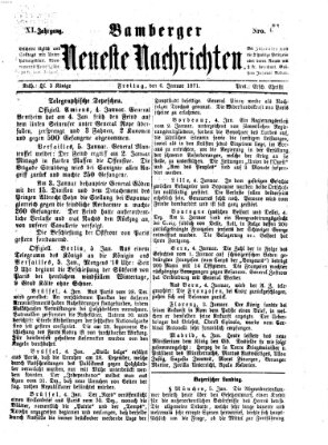 Bamberger neueste Nachrichten Freitag 6. Januar 1871