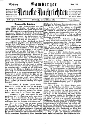 Bamberger neueste Nachrichten Mittwoch 8. Februar 1871