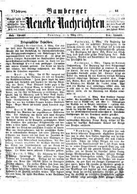 Bamberger neueste Nachrichten Sonntag 5. März 1871