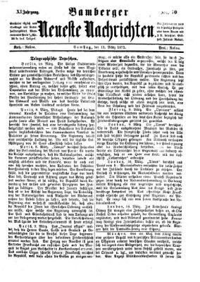 Bamberger neueste Nachrichten Samstag 11. März 1871