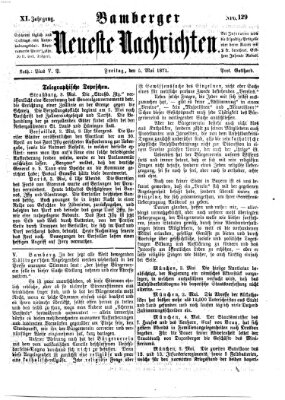 Bamberger neueste Nachrichten Freitag 5. Mai 1871