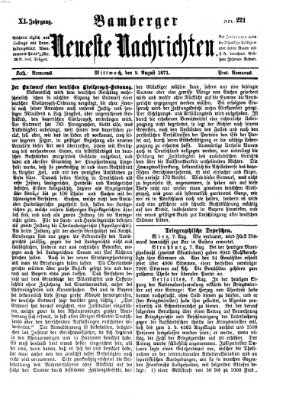 Bamberger neueste Nachrichten Mittwoch 9. August 1871