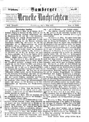 Bamberger neueste Nachrichten Samstag 9. März 1872