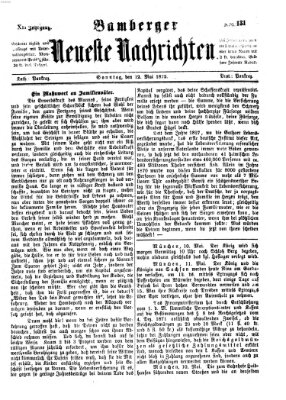 Bamberger neueste Nachrichten Sonntag 12. Mai 1872