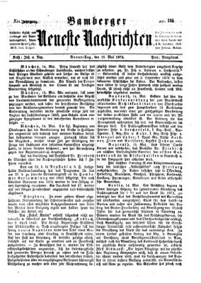 Bamberger neueste Nachrichten Donnerstag 16. Mai 1872