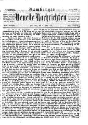 Bamberger neueste Nachrichten Freitag 21. Juni 1872