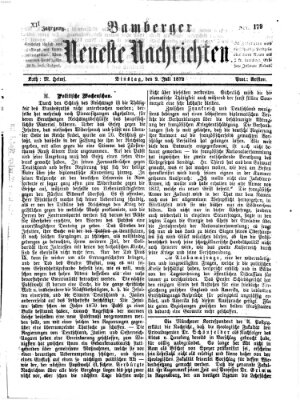 Bamberger neueste Nachrichten Dienstag 2. Juli 1872