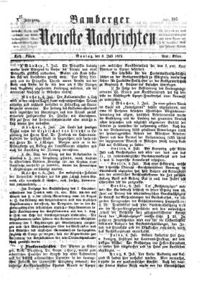 Bamberger neueste Nachrichten Montag 8. Juli 1872