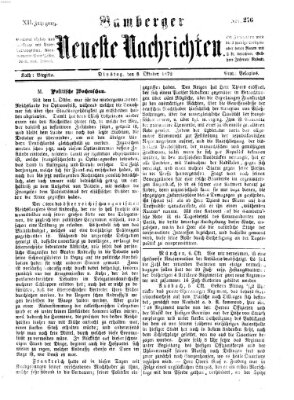 Bamberger neueste Nachrichten Dienstag 8. Oktober 1872