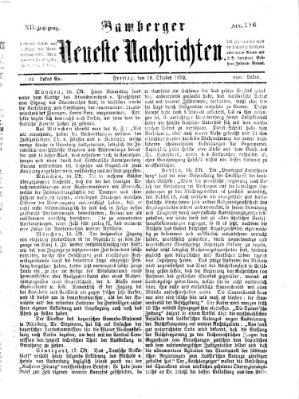 Bamberger neueste Nachrichten Freitag 18. Oktober 1872