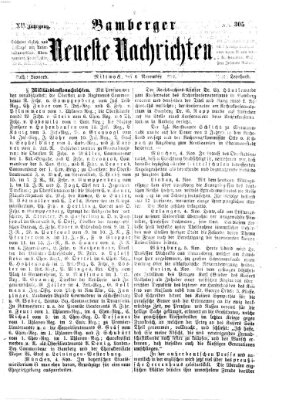 Bamberger neueste Nachrichten Mittwoch 6. November 1872