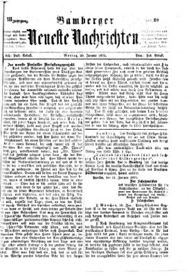 Bamberger neueste Nachrichten Montag 20. Januar 1873