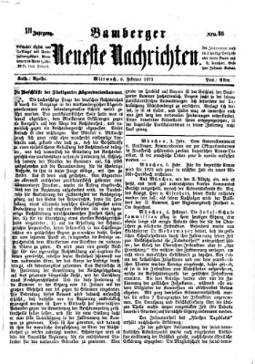 Bamberger neueste Nachrichten Mittwoch 5. Februar 1873