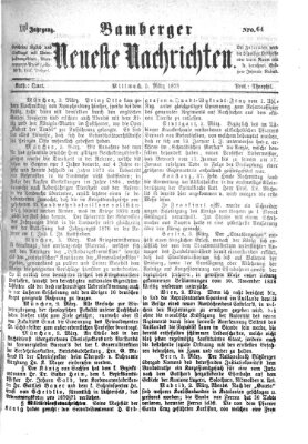 Bamberger neueste Nachrichten Mittwoch 5. März 1873