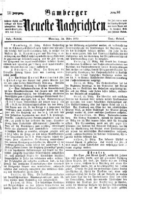 Bamberger neueste Nachrichten Montag 24. März 1873