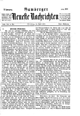 Bamberger neueste Nachrichten Dienstag 22. April 1873