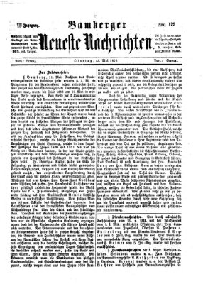 Bamberger neueste Nachrichten Dienstag 13. Mai 1873