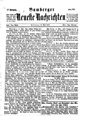 Bamberger neueste Nachrichten Sonntag 18. Mai 1873