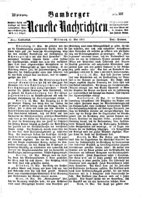 Bamberger neueste Nachrichten Mittwoch 21. Mai 1873