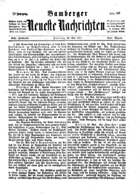 Bamberger neueste Nachrichten Freitag 30. Mai 1873