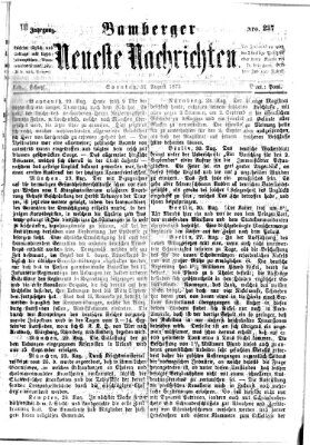 Bamberger neueste Nachrichten Sonntag 31. August 1873