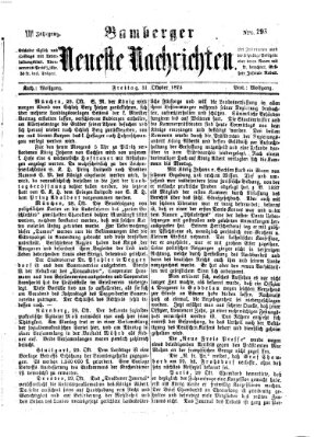 Bamberger neueste Nachrichten Freitag 31. Oktober 1873