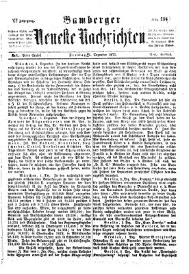 Bamberger neueste Nachrichten Freitag 5. Dezember 1873