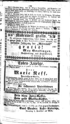 Neueste Nachrichten aus dem Gebiete der Politik (Münchner neueste Nachrichten) Dienstag 9. Januar 1872