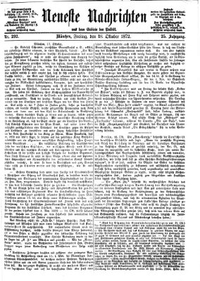 Neueste Nachrichten aus dem Gebiete der Politik (Münchner neueste Nachrichten) Freitag 18. Oktober 1872