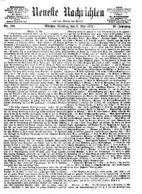 Neueste Nachrichten aus dem Gebiete der Politik (Münchner neueste Nachrichten) Dienstag 6. Mai 1873