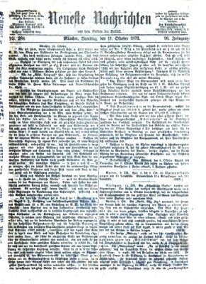 Neueste Nachrichten aus dem Gebiete der Politik (Münchner neueste Nachrichten) Samstag 11. Oktober 1873