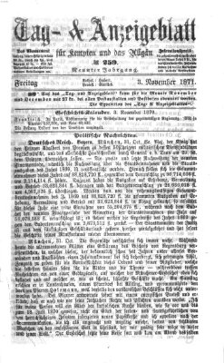 Tag- und Anzeigeblatt für Kempten und das Allgäu Freitag 3. November 1871