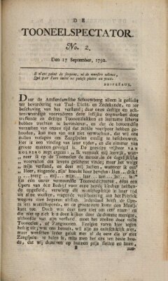 De Tooneelspectator Montag 17. September 1792