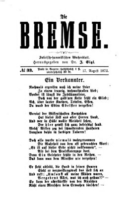 Die Bremse Samstag 17. August 1872