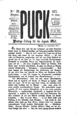 Puck Mittwoch 27. September 1871