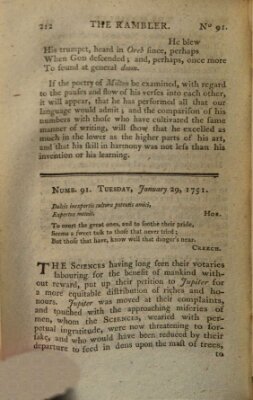 The rambler Freitag 29. Januar 1751