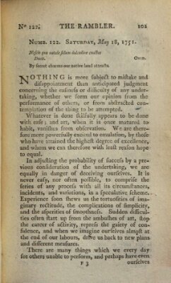 The rambler Dienstag 18. Mai 1751