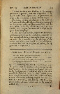 The rambler Freitag 24. September 1751