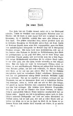 Im neuen Reich Montag 2. Januar 1871